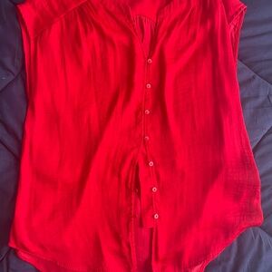 Liz Claiborne Vibrant Red Blouse